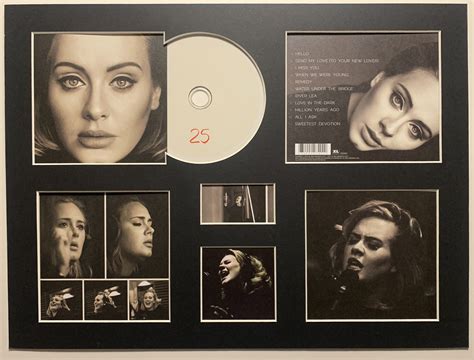 Adele 25 Album Display Deluxe With Authentic Cd Etsy Uk