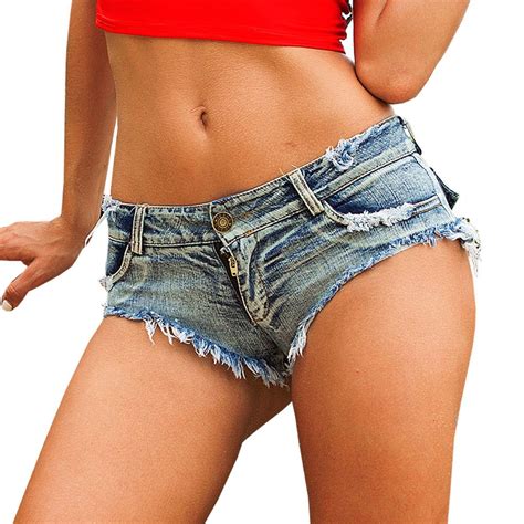 Buy Yollmart Womens Low Waist Sexy Denim Short Hot Pants Sexy Mini Jeans Shorts Online At