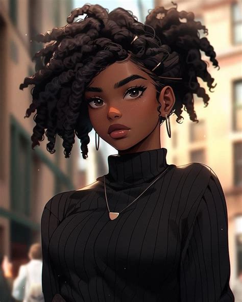 Black Girl Cartoon Girls Cartoon Art Cartoon Art Styles Black Art