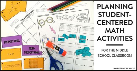 How To Plan Student Centered Math Activities Maneuvering The Middle