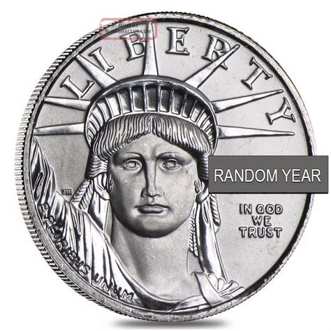110 Oz 10 Platinum American Eagle Random Year
