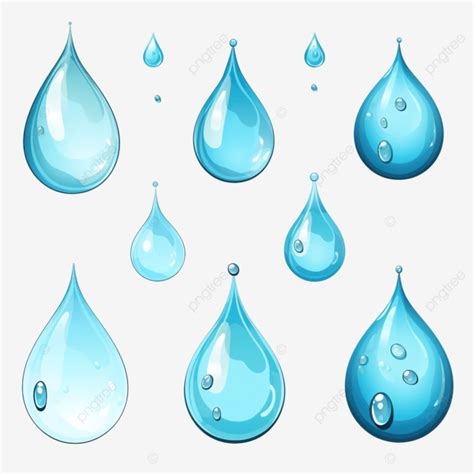 Some Of Waterdrop Illustration Water Drop Fresh Png Transparent