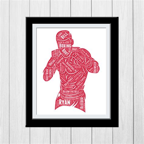 Personalized Boxing T For Him Personalised Boxer Team Player T