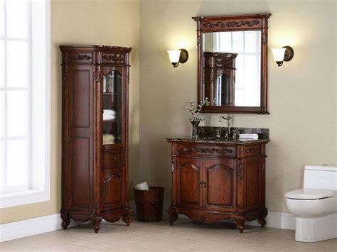 Linen tower bathroom furniture : Bathroom Vanity With Linen Tower