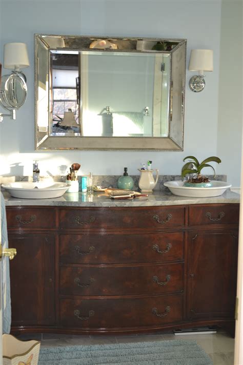 Choose from hundreds of traditional and modern bathroom vanity units in all styles and designs, including marble vanity units. Found this old buffet on Craigslist...turned it into our ...
