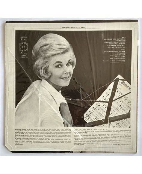 Doris Day Doris Days Greatest Hits 12 Tron Records Vinyl Lp Doris Day Pop Ballad