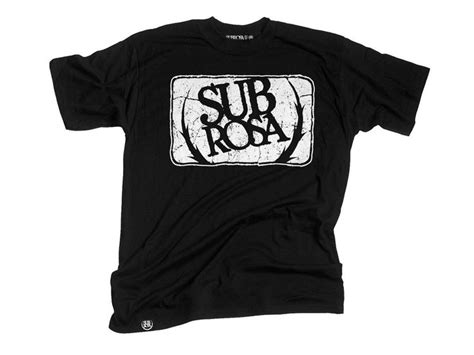 Subrosa Bikes Block Crest T Shirt Black Kunstform Bmx Shop