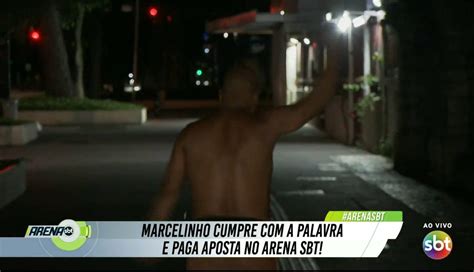 Arena SBT Marcelinho Carioca Paga Aposta E Corre De Sunga Na Paulista