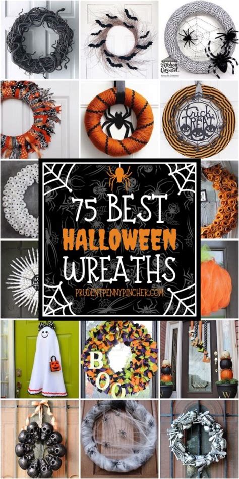 75 Best Diy Halloween Wreath Ideas Prudent Penny Pincher