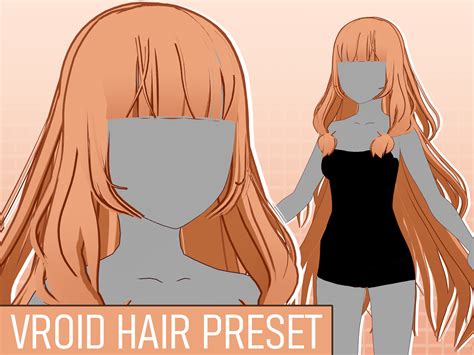 Autumn Long Hair VRoid Hair Preset Custom Item VRoid Studio Ready