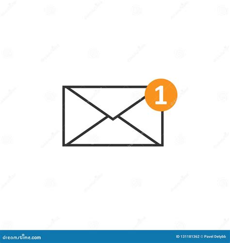 New Incoming Message Icon Message Sign Mail Email Vector