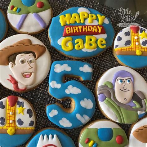 Toy Story Themed Decorated Sugar Cookies Buzz Lightyear And Woody Toy Story Theme Toy Story