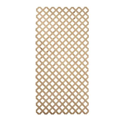 4 Ft X 8 Ft Pressure Treated Garden Wood Lattice 127738 The Home Depot