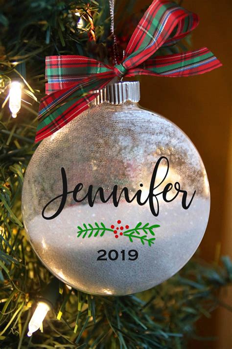 Home Furniture And Diy Personalized Christmas Ornament T Name Glitter