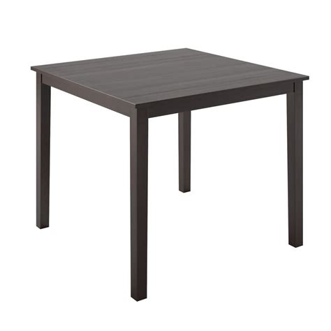 Corliving Dining Collection Dark Cocoa Stained 36 Inch X 36 Inch Dining