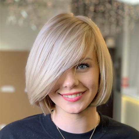 50 Newest Bob With Bangs Ideas To Suit Any Taste Hair Adviser Blonde Bob With Bangs Bob