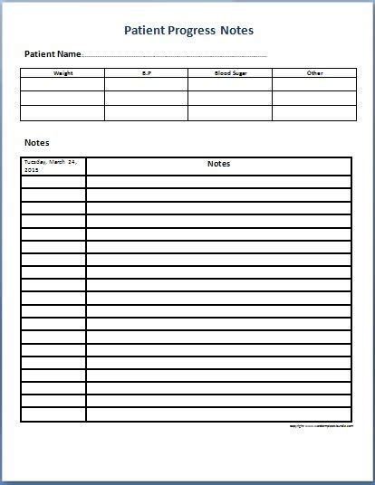 psychotherapy progress note template  template business