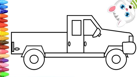 Jak Narysować Samochód Ciężarowy Z Mimi Rysowanie I Kolorowanie Dla