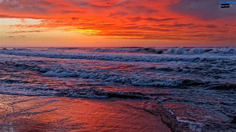 Red Sunset Sky Wallpaper 1600×900 Wallpaper 29 Hd