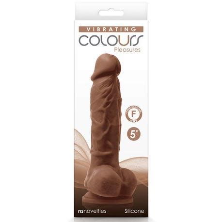 Colours Pleasures Vibrating Dildo Brown Sex Toy Gamelink