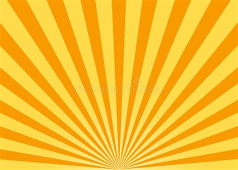 Abstract Yellow Sun Rays Vector Stock Illustration Illustration Of