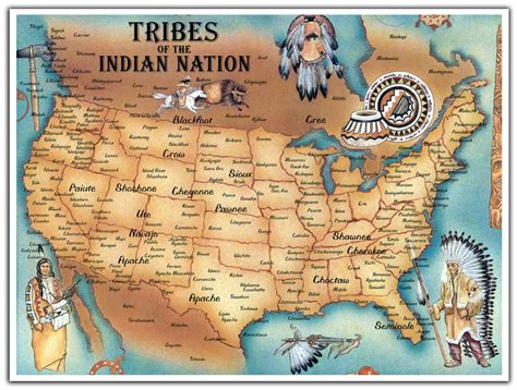 Mapa De Las Tribus Indigenas De America