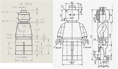 Minifigure Schematics Mini Figures Lego Man Lego Instructions