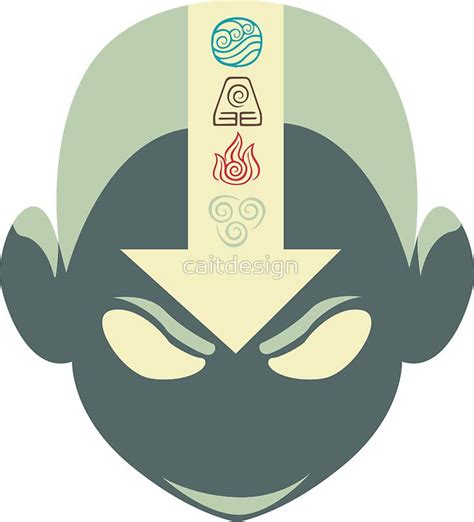 Aangs Head With 4 Elements By Caitdesign Avatar Aang Avatar Legend Of