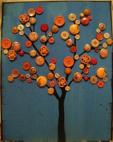 Button Tree Art Good Ideas Pinterest