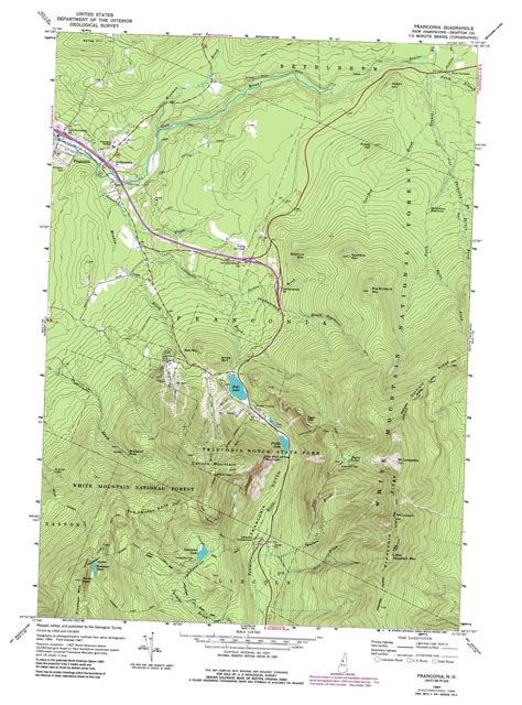 Franconia Topographic Map Nh Usgs Topo Quad 44071b6