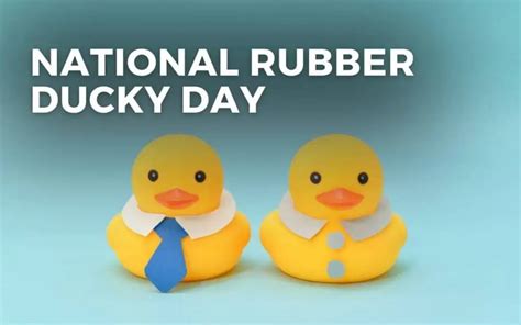 National Rubber Ducky Day January 13 2024 Angie Gensler
