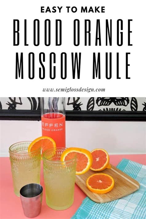 Blood Orange Moscaw Mule Recipe With Text Overlay