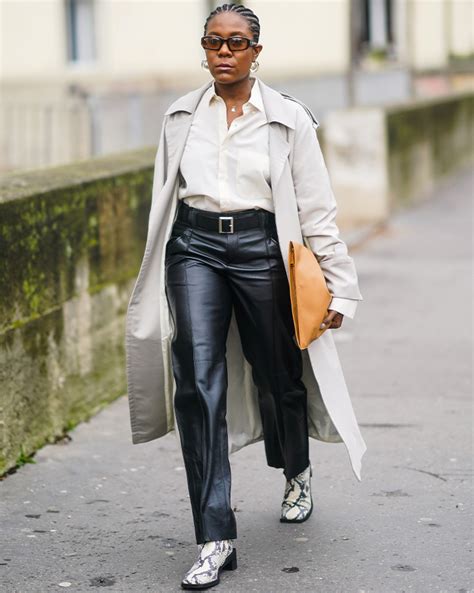 12 ways to wear leather pants for fall 2022 purewow