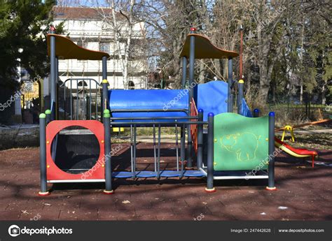 Beautiful Playground Park — Stock Photo © Galinkalb 247442628