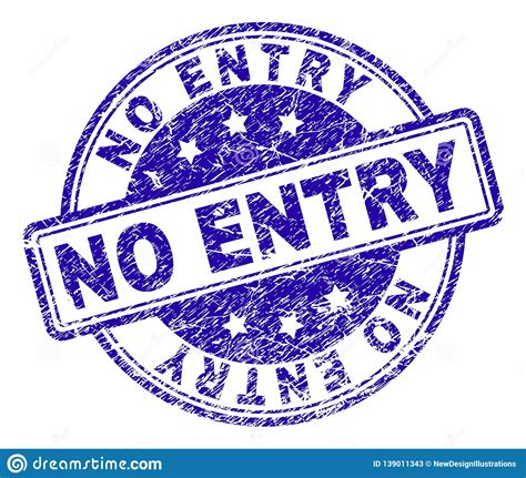 Grunge Textured No Entry Stamp Seal Stock Vector Illustration Of Mark