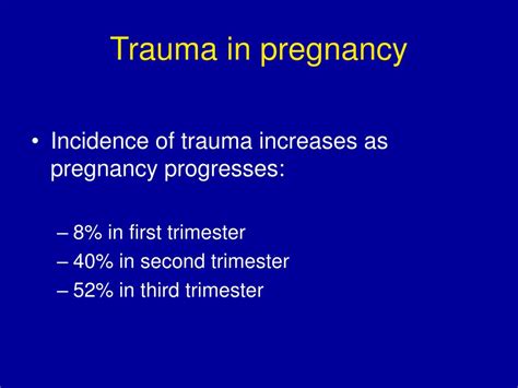 Ppt The Pregnant Trauma Patient Powerpoint Presentation Free