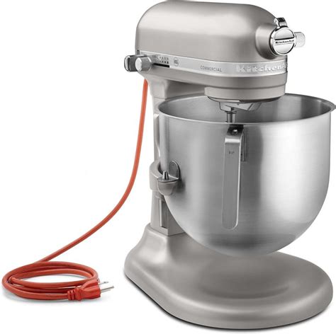 Kitchenaid Commercial Series 8 Qt Bowl Lift Stand Mixer Nickel Pearl