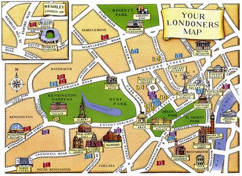 Printable Tourist Map Of London Attractions Map