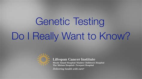 genetic testing do i really want to know youtube