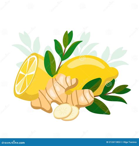 Lemon With Ginger And Mint Natural Medicine Antiflu Ingredients