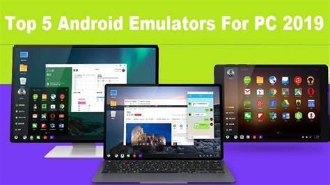 Top 5 Free Android Emulators For Pc 2019 😧 Youtube