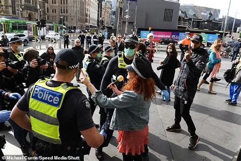 Chaos As Anti Vaxxers And Anti Lockdown Protesters Clash With Police In