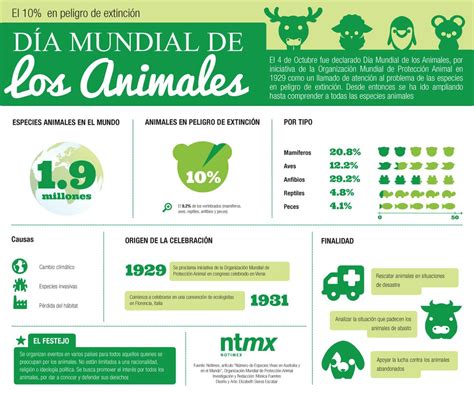 El Día Mundial De Los Animales Dia Mundial Del Animal Infografia De