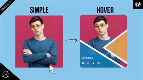 Animated Profile Card Effect Using Css Wordpress Tutorial For