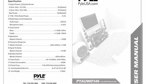 pyle pted01 manual