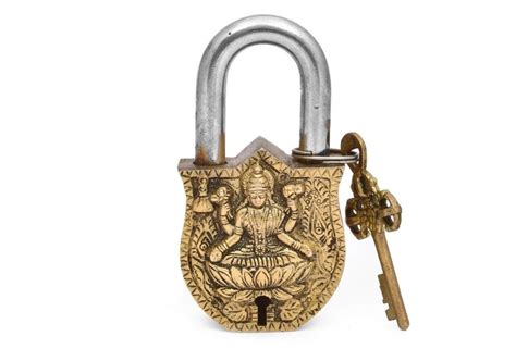 the advitya with key goddess laxmi lock brass at best price in noida id 23930436833