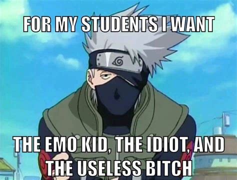 The Whole Show In A Nut Shell With Images Kakashi Naruto Funny