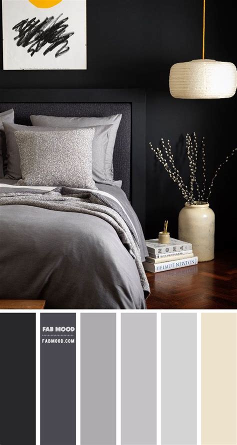 Charcoal And Grey Bedroom Colour Scheme Dark Bedroom Walls Grey