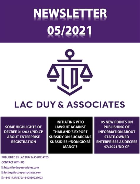 Newsletter Lac Duy Associates Law Firm