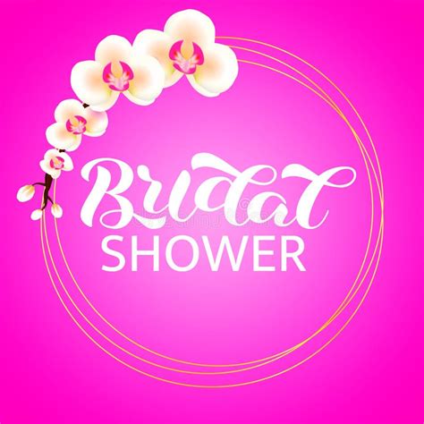 Bridal Shower Lettering Word For Banner Clothes Or Poster Vector